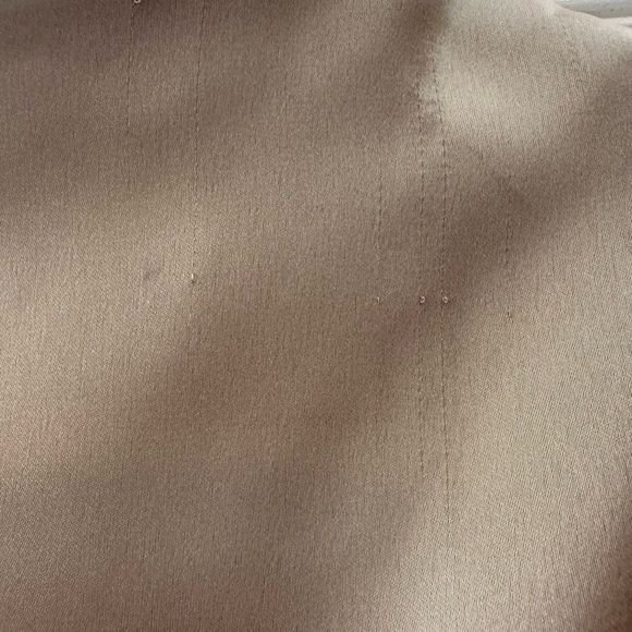 NWT- Elegant Satin Effect Tan Women's Top - Picture 3 of 4